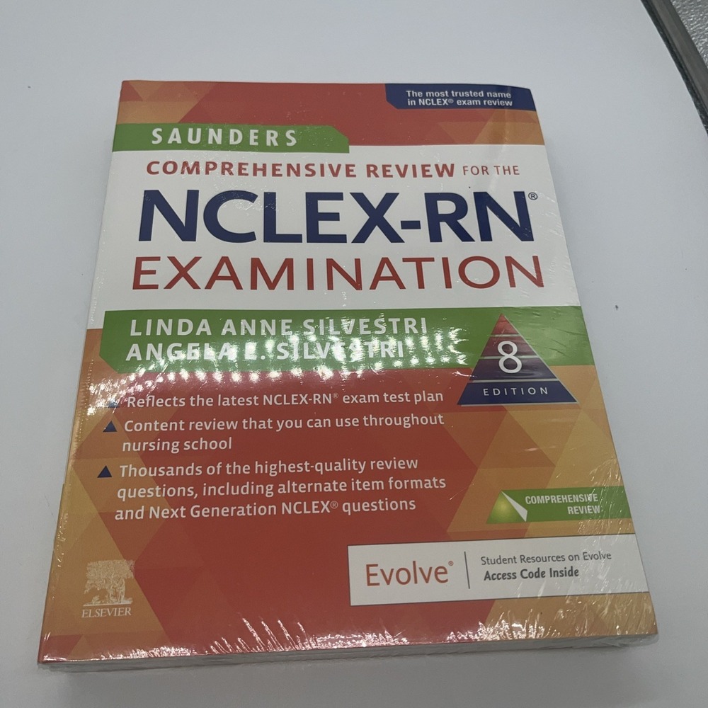 Saunders Comprehensive Review for The NCLEX-RN Examination 8th Ed. Unused Code
